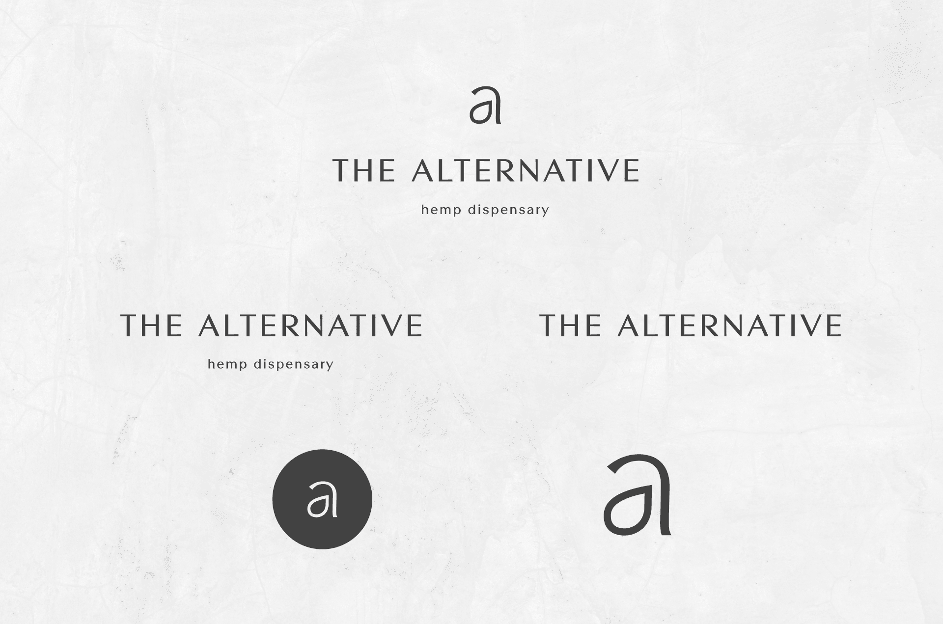 The Alternative logos and branding examples.