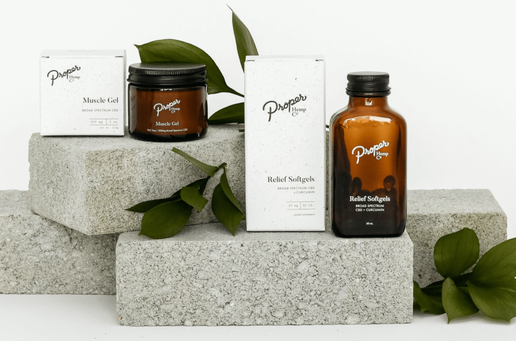 Proper Hemp Co. products and packaging