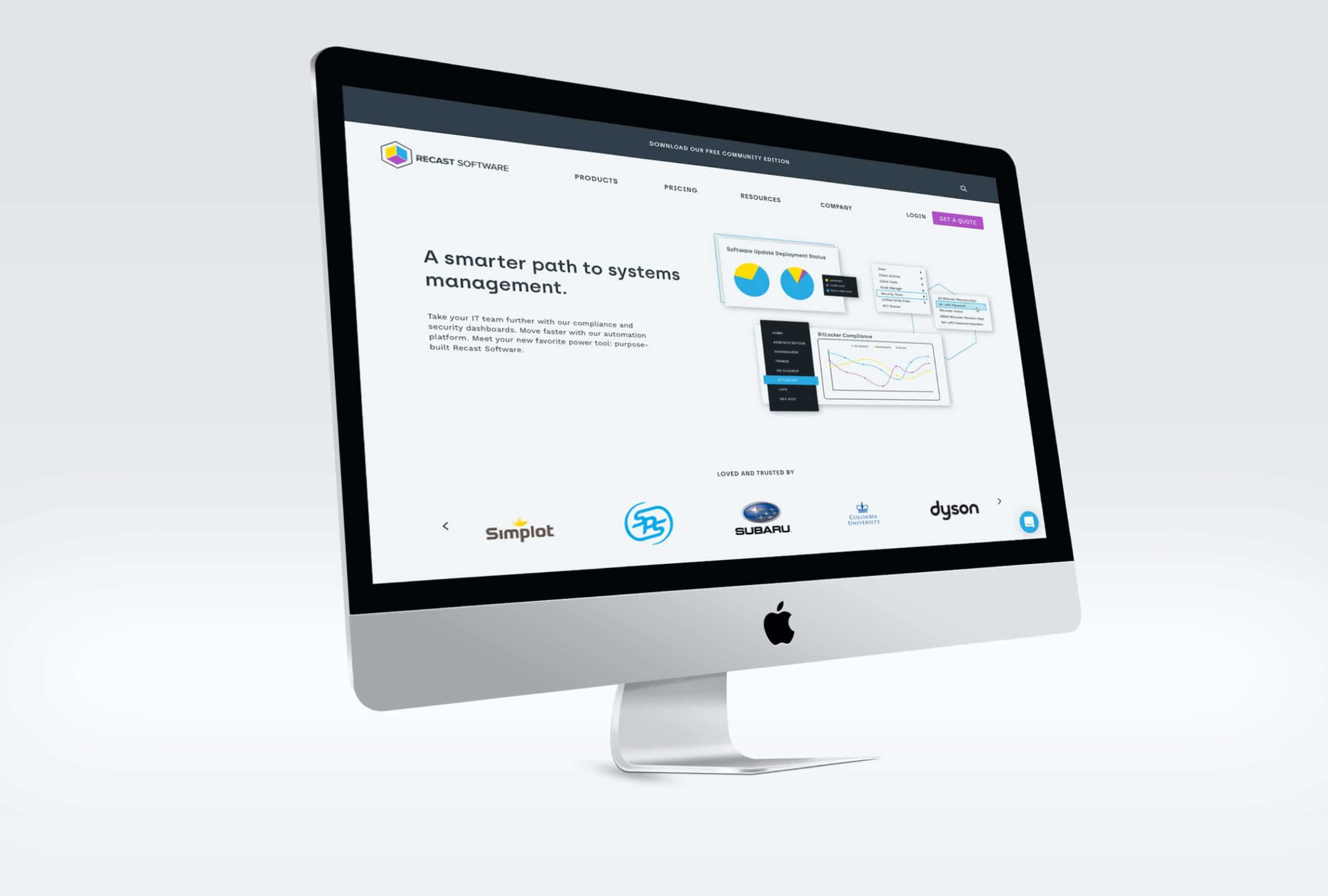 Recast Software website by Anchor & Alpine